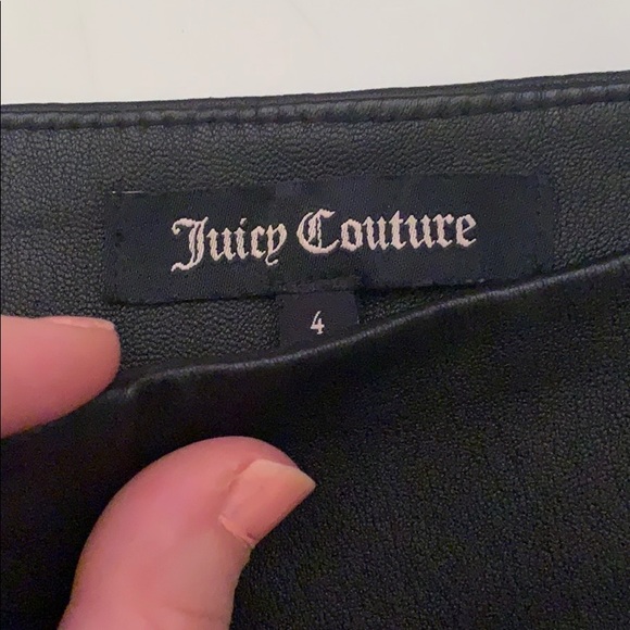RARE Juicy Couture - lamb leather pleated skirt - Picture 4 of 5